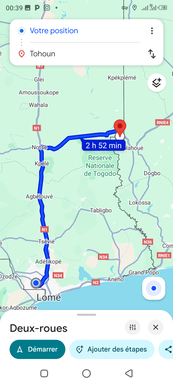 Carte du projet Gamessou